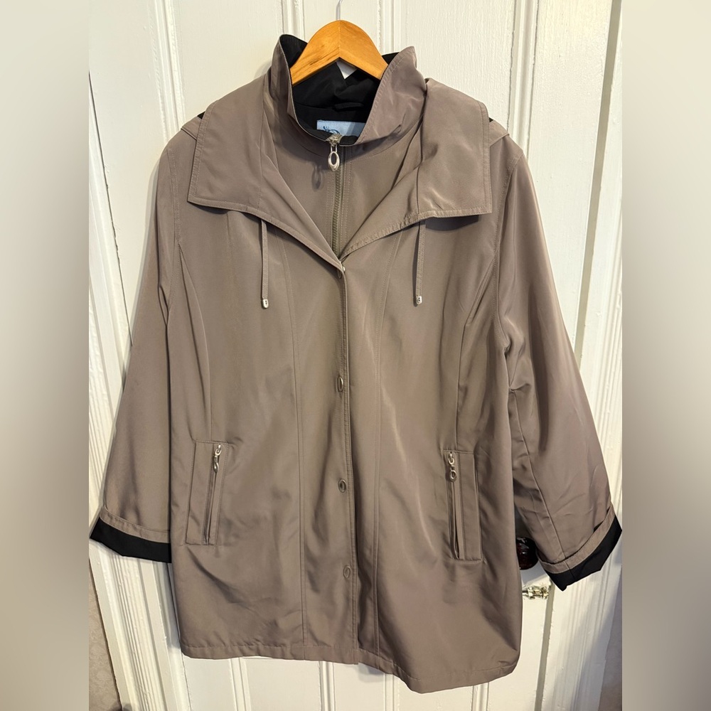 Classic Elements Tan Hooded Jacket - image 2